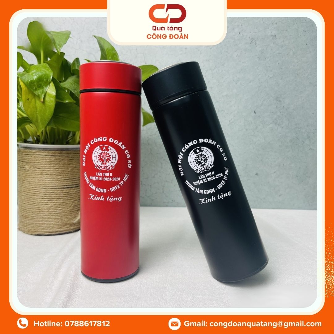 Bình giữ nhiệt hiển thị in logo