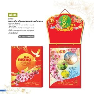 Lịch 52 Tuần 2027 AC Mẫu AC04 - Cho Cuộc Sống Hạnh Phúc Muôn Màu (15  x  16 cm) Quà Tết Công Đoàn Đầy Đủ Hóa Đơn VAT in logo doanh nghiệp quà tặng Tết tại Quà Tặng Công Đoàn