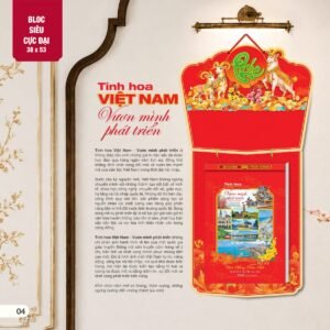 Lịch Bloc Siêu Cực Đại 2027 AH Mẫu AH01 (38 x 53 cm) Quà Tết Công Đoàn Đầy Đủ Hóa Đơn VAT in logo doanh nghiệp quà tặng Tết tại Quà Tặng Công Đoàn