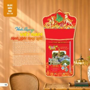 Lịch Bloc Siêu Đại 2027 AH Mẫu AH04 (25 x 35cm) Quà Tết Công Đoàn Đầy Đủ Hóa Đơn VAT in logo doanh nghiệp quà tặng Tết tại Quà Tặng Công Đoàn