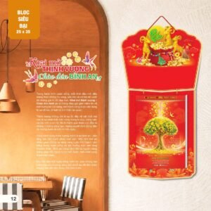 Lịch Bloc Siêu Đại 2027 AH Mẫu AH05 (25 x 35 cm) Quà Tết Công Đoàn Đầy Đủ Hóa Đơn VAT in logo doanh nghiệp quà tặng Tết tại Quà Tặng Công Đoàn
