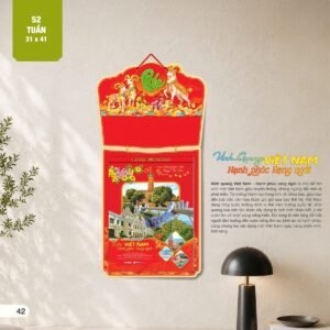 Lịch 52 Tuần 2027 AH Mẫu AH25 (31 x 41 cm) Quà Tết Công Đoàn Đầy Đủ Hóa Đơn VAT in logo doanh nghiệp quà tặng Tết tại Quà Tặng Công Đoàn