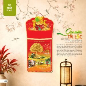Lịch 52 Tuần 2027 AH Mẫu AH27 (31 x 41 cm) Quà Tết Công Đoàn Đầy Đủ Hóa Đơn VAT in logo doanh nghiệp quà tặng Tết tại Quà Tặng Công Đoàn