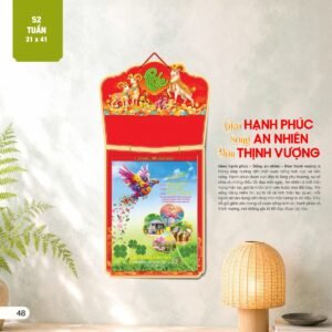 Lịch 52 Tuần 2027 AH Mẫu AH28 (11  x  12 cm) Quà Tết Công Đoàn Đầy Đủ Hóa Đơn VAT in logo doanh nghiệp quà tặng Tết tại Quà Tặng Công Đoàn