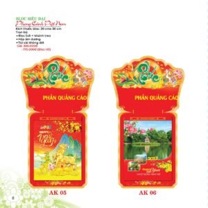 Lịch Bloc Siêu Đại 2027 AK Mẫu AK06 (20 x 30 cm) Quà Tết Công Đoàn Đầy Đủ Hóa Đơn VAT in logo doanh nghiệp quà tặng Tết tại Quà Tặng Công Đoàn
