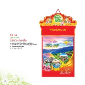 Lịch 52 Tuần 2027 AK Mẫu AK10 (28  x  202 cm) Quà Tết Công Đoàn Đầy Đủ Hóa Đơn VAT in logo doanh nghiệp quà tặng Tết tại Quà Tặng Công Đoàn