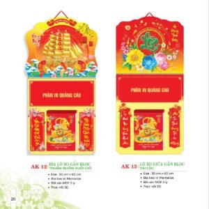 Lịch Treo Tường Lò Xo 2027 AK Mẫu AK12 (40 x 60 cm) Quà Tết Công Đoàn Đầy Đủ Hóa Đơn VAT in logo doanh nghiệp quà tặng Tết tại Quà Tặng Công Đoàn
