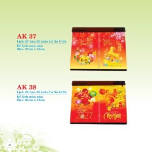 Lịch Để Bàn 2027 AK Mẫu AK39 (16 x 24 cm) Quà Tết Công Đoàn Đầy Đủ Hóa Đơn VAT in logo doanh nghiệp quà tặng Tết tại Quà Tặng Công Đoàn