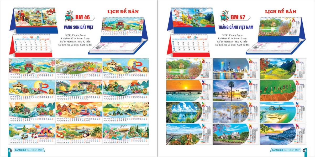 Lịch Bloc 2027 Bình Minh BM27 Quà Tết Công Đoàn Đầy Đủ Hóa Đơn VAT
