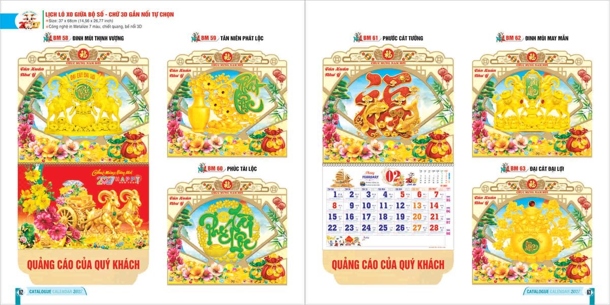 Lịch Bloc 2027 Bình Minh BM31 Quà Tết Công Đoàn Đầy Đủ Hóa Đơn VAT