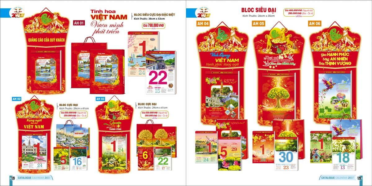 Lịch Bloc Ba Nhất 2027 Ba Nhất 2027 BN004 Quà Tết Công Đoàn Đầy Đủ Hóa Đơn VAT