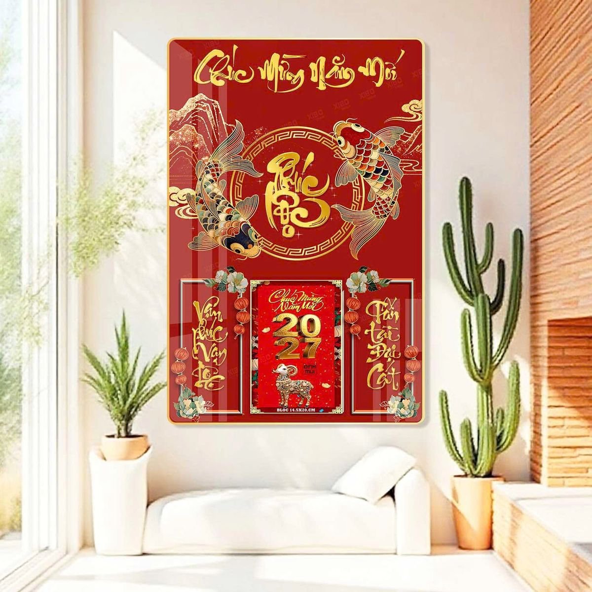 Lịch Bìa Lamina 40x60cm Ba Nhất 2027 BN270 Quà Tết Công Đoàn Đầy Đủ Hóa Đơn VAT