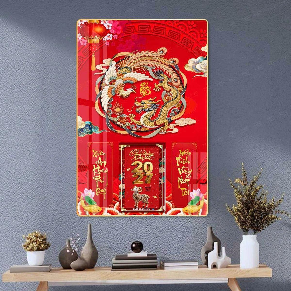 Lịch Bìa Lamina 40x60cm Ba Nhất 2027 BN277 Quà Tết Công Đoàn Đầy Đủ Hóa Đơn VAT