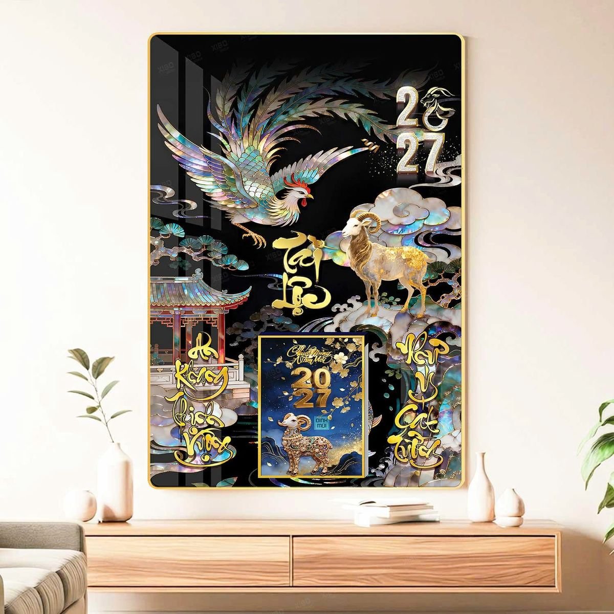 Lịch Bìa Lamina 40x60cm Ba Nhất 2027 BN282 Quà Tết Công Đoàn Đầy Đủ Hóa Đơn VAT