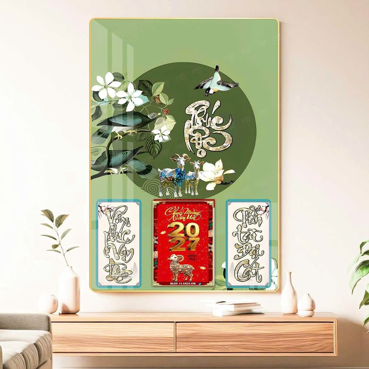 Lịch Bìa Lamina 40x60cm Ba Nhất 2027 BN284 Quà Tết Công Đoàn Đầy Đủ Hóa Đơn VAT