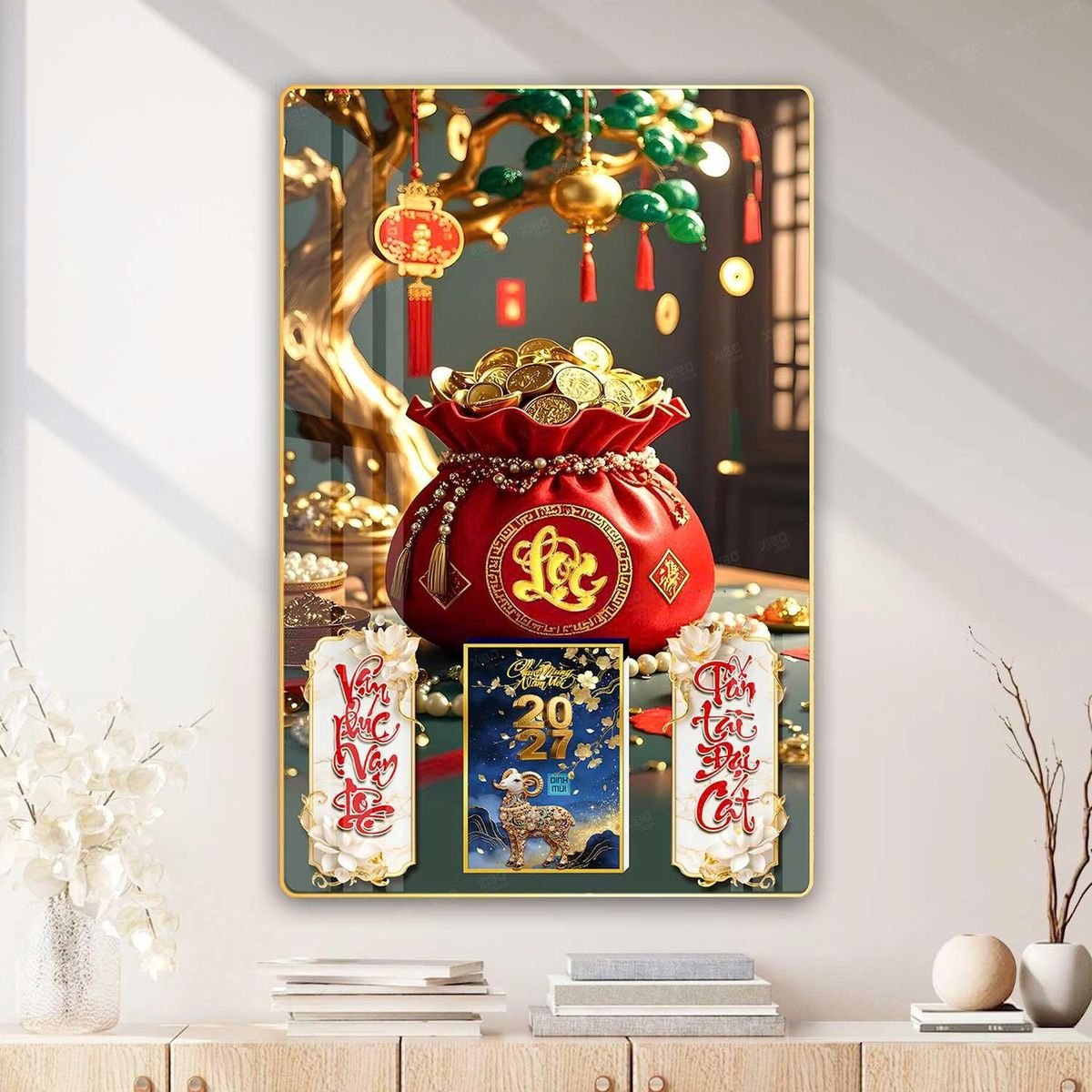 Lịch Bìa Lamina 40x60cm Ba Nhất 2027 BN288 Quà Tết Công Đoàn Đầy Đủ Hóa Đơn VAT
