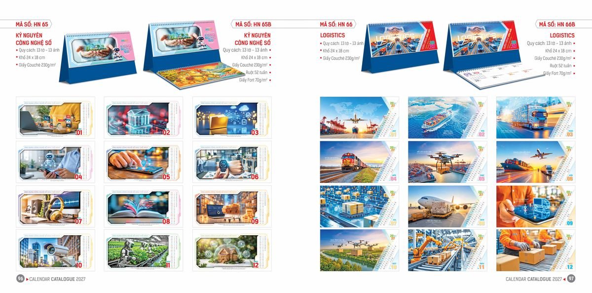 Lịch Để Bàn Ba Nhất Ba Nhất 2027 BN504 Quà Tết Công Đoàn Đầy Đủ Hóa Đơn VAT