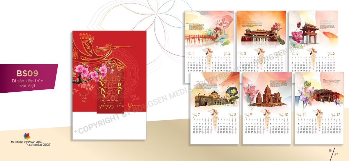 Lịch 7 Tờ Lò Xo 2027 BS19 Quà Tết Công Đoàn Đầy Đủ Hóa Đơn VAT Lịch 7 Tờ Lò Xo 2027 BS19 Quà Tết Công Đoàn Đầy Đủ Hóa Đơn VAT