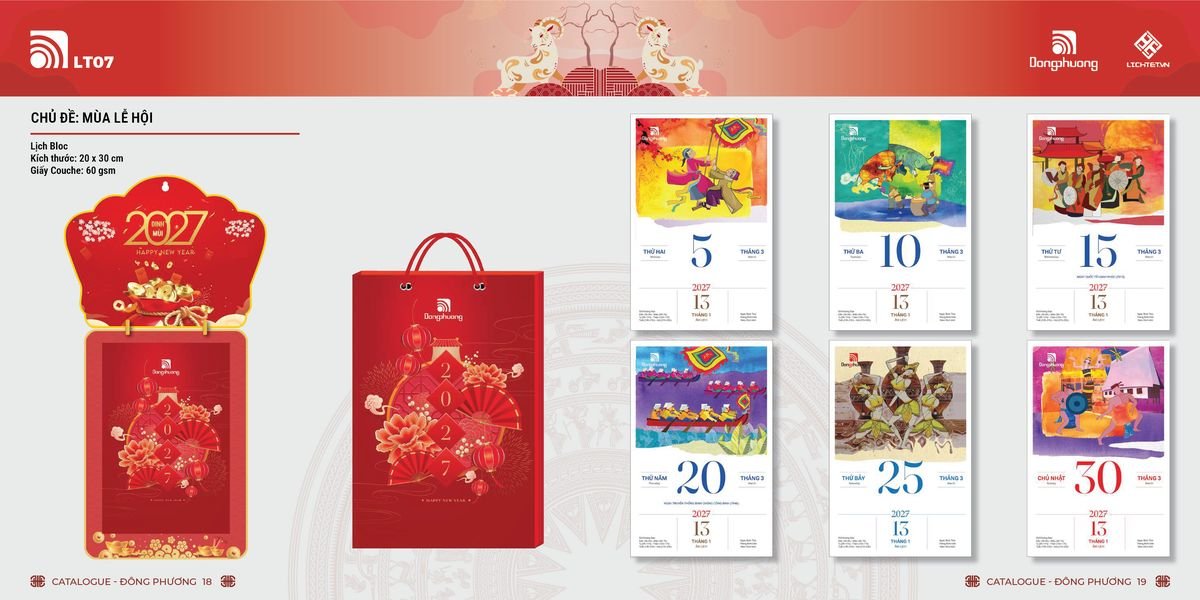 Lịch Bloc Đông Phương 2027 DP08 Quà Tết Công Đoàn Đầy Đủ Hóa Đơn VAT Lịch Bloc Đông Phương 2027 DP08 Quà Tết Công Đoàn Đầy Đủ Hóa Đơn VAT
