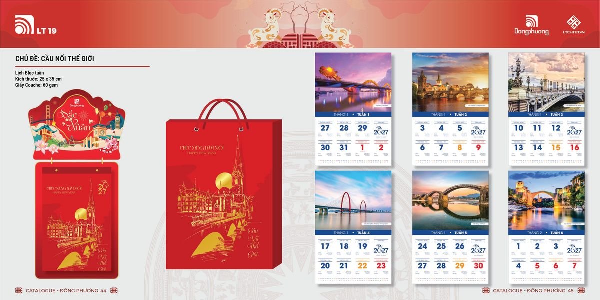 Lịch Bloc Đông Phương 2027 DP21 Quà Tết Công Đoàn Đầy Đủ Hóa Đơn VAT