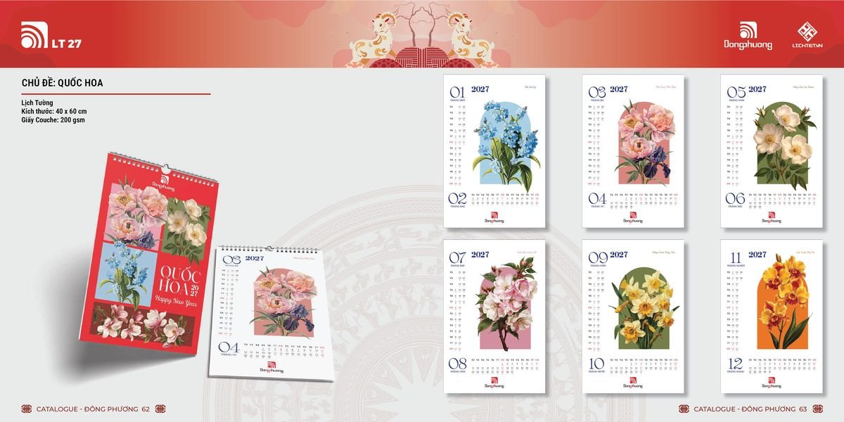 Lịch Bloc ĐP 2027 DP30 Quà Tết Công Đoàn Đầy Đủ Hóa Đơn VAT
