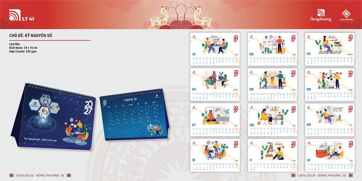 Lịch Bloc Đông Phương 2027 DP45 Quà Tết Công Đoàn Đầy Đủ Hóa Đơn VAT Lịch Bloc Đông Phương 2027 DP45 Quà Tết Công Đoàn Đầy Đủ Hóa Đơn VAT