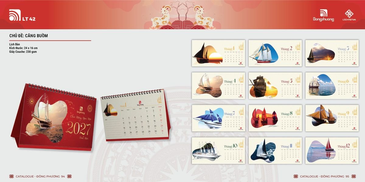 Lịch Bloc Đông Phương 2027 DP46 Quà Tết Công Đoàn Đầy Đủ Hóa Đơn VAT