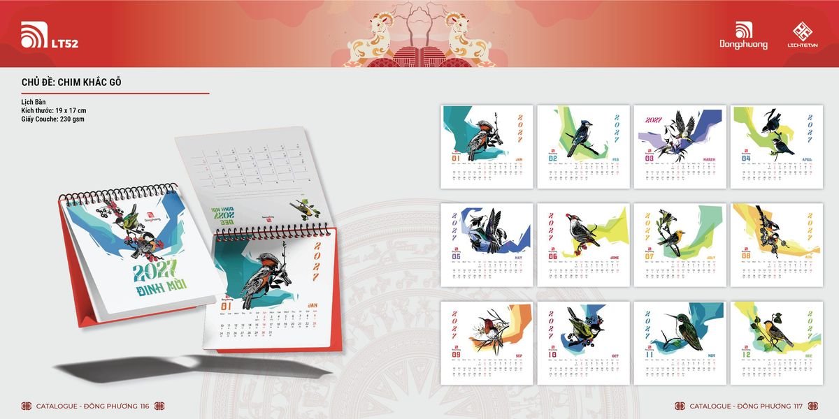 Lịch Bloc ĐP 2027 DP57 Quà Tết Công Đoàn Đầy Đủ Hóa Đơn VAT Lịch Bloc ĐP 2027 DP57 Quà Tết Công Đoàn Đầy Đủ Hóa Đơn VAT