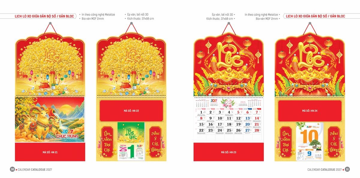 Lịch Bloc Hoa Niên 2027 ĐP DPHN14 Quà Tết Công Đoàn Đầy Đủ Hóa Đơn VAT