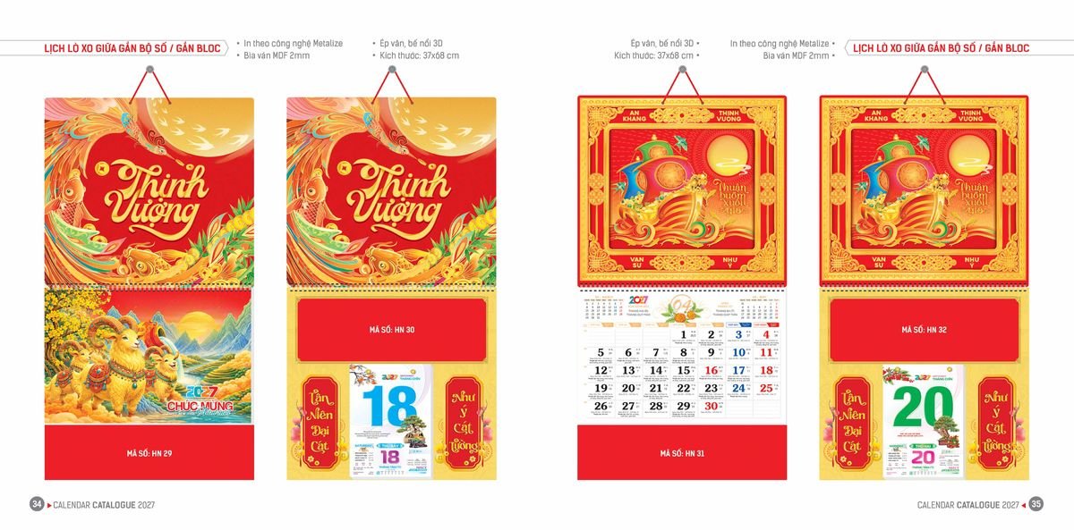 Lịch Bloc Hoa Niên 2027 ĐP DPHN16 Quà Tết Công Đoàn Đầy Đủ Hóa Đơn VAT