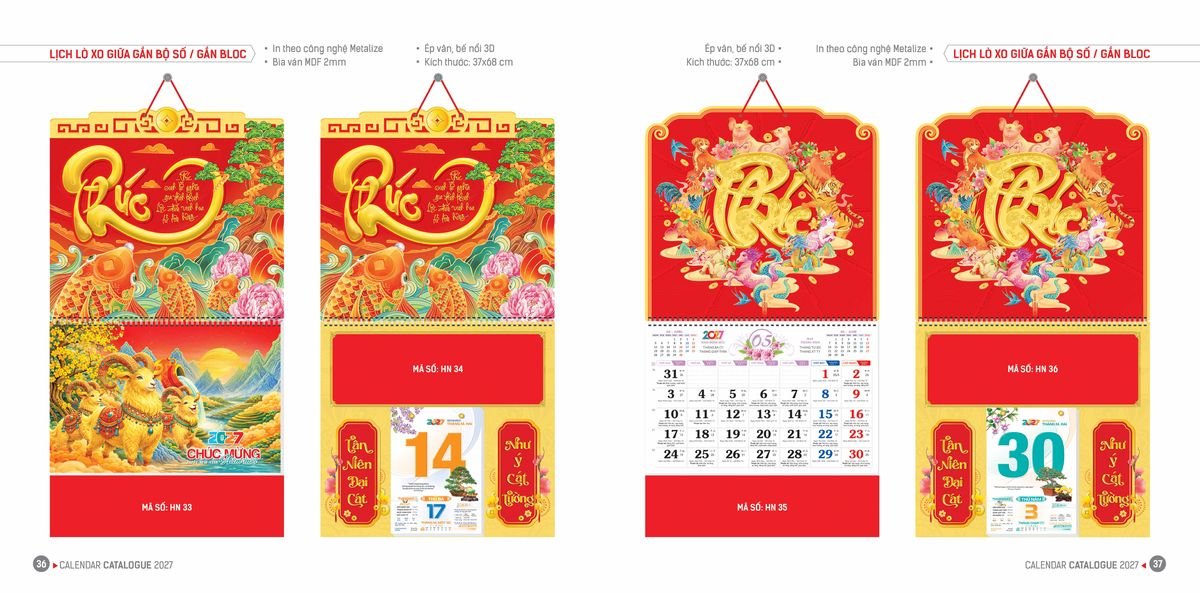 Lịch Bloc Hoa Niên 2027 ĐP DPHN17 Quà Tết Công Đoàn Đầy Đủ Hóa Đơn VAT