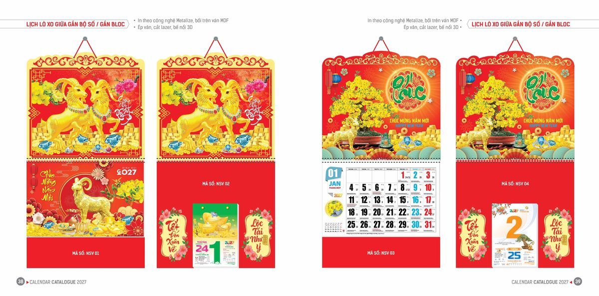 Lịch Bloc Hoa Niên 2027 ĐP DPHN18 Quà Tết Công Đoàn Đầy Đủ Hóa Đơn VAT