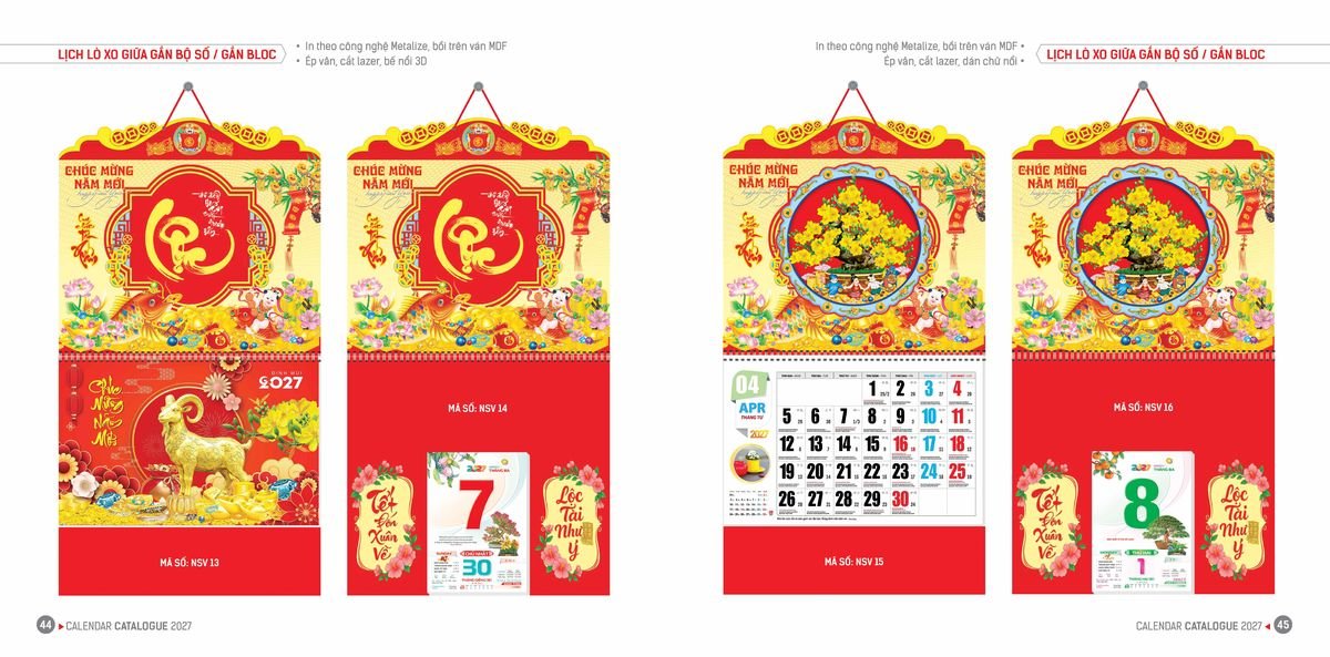 Lịch Bloc Hoa Niên 2027 ĐP DPHN21 Quà Tết Công Đoàn Đầy Đủ Hóa Đơn VAT