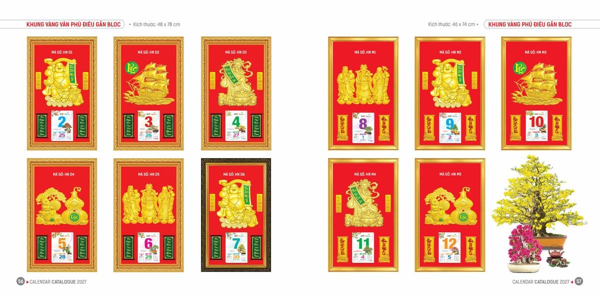 Lịch Bloc Hoa Niên 2027 ĐP DPHN27 Quà Tết Công Đoàn Đầy Đủ Hóa Đơn VAT