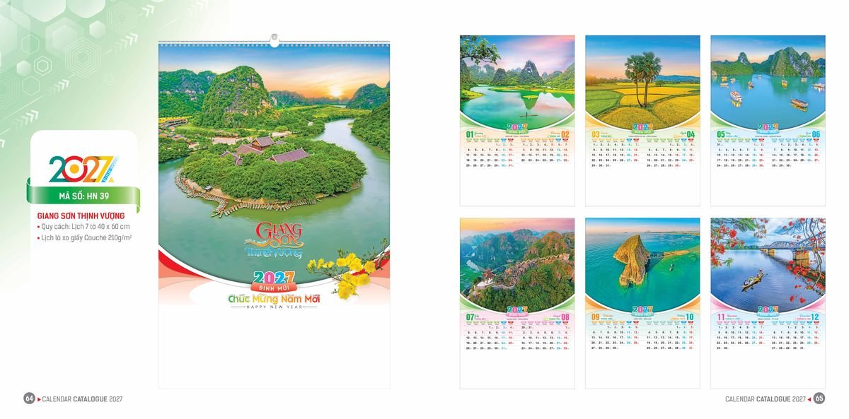 Lịch Bloc Hoa Niên 2027 ĐP DPHN31 Quà Tết Công Đoàn Đầy Đủ Hóa Đơn VAT