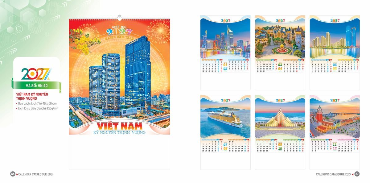 Lịch Bloc Hoa Niên 2027 ĐP DPHN32 Quà Tết Công Đoàn Đầy Đủ Hóa Đơn VAT