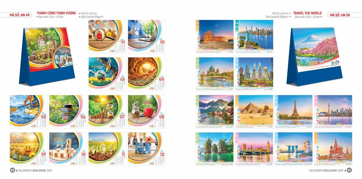 Lịch Bloc Hoa Niên 2027 ĐP DPHN39 Quà Tết Công Đoàn Đầy Đủ Hóa Đơn VAT