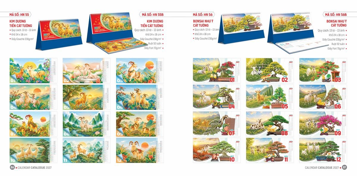 Lịch Bloc Hoa Niên 2027 ĐP DPHN42 Quà Tết Công Đoàn Đầy Đủ Hóa Đơn VAT