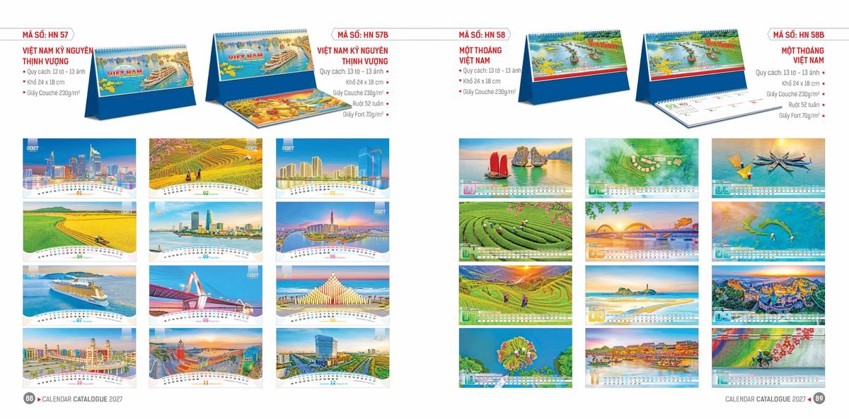 Lịch Bloc Hoa Niên 2027 ĐP DPHN43 Quà Tết Công Đoàn Đầy Đủ Hóa Đơn VAT