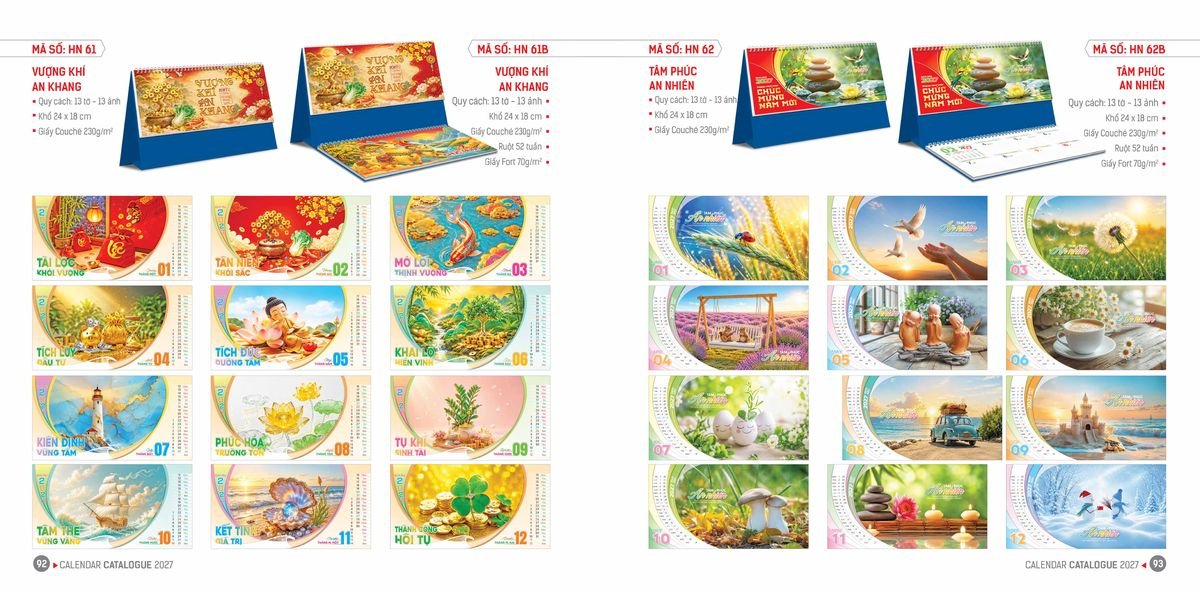 Lịch Bloc Hoa Niên 2027 ĐP DPHN45 Quà Tết Công Đoàn Đầy Đủ Hóa Đơn VAT
