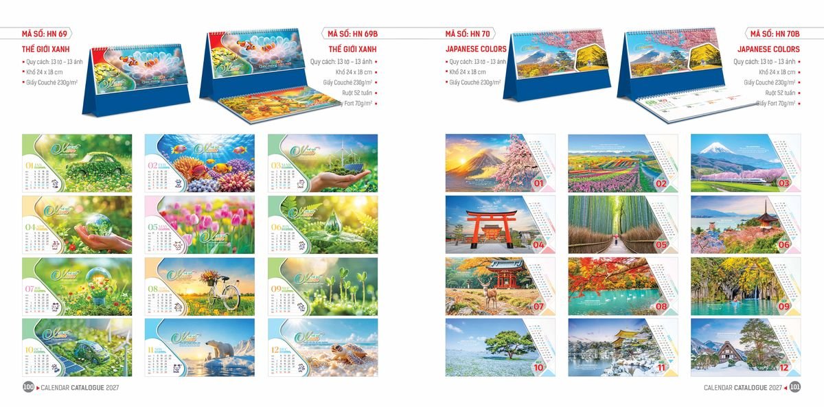 Lịch Bloc Hoa Niên 2027 Đông Phương DPHN49 Quà Tết Công Đoàn Đầy Đủ Hóa Đơn VAT