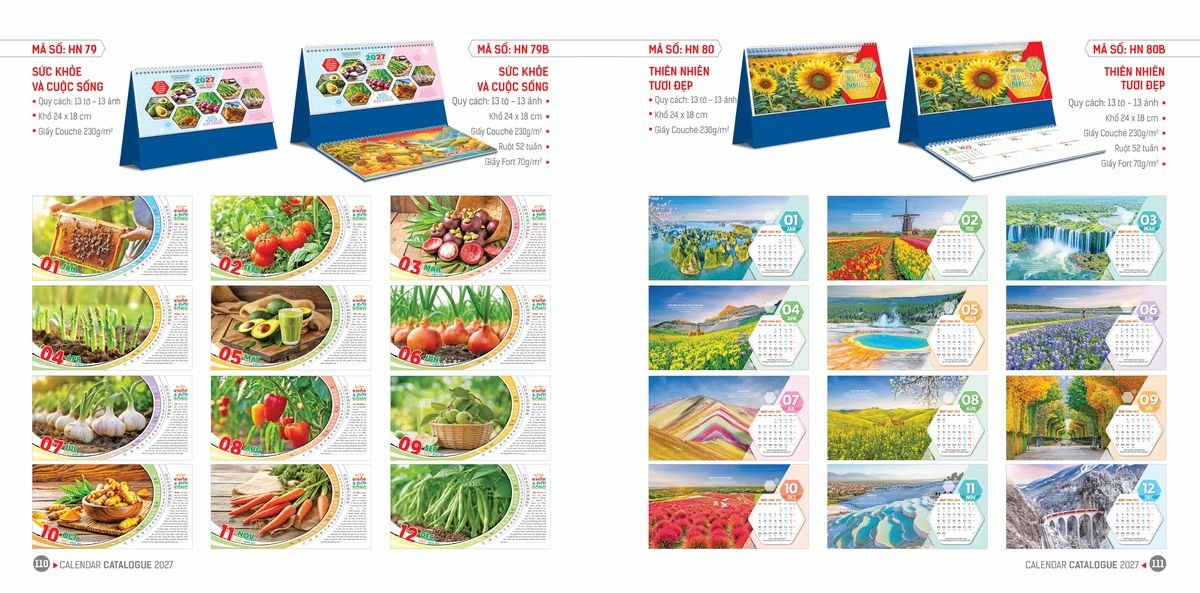 Lịch Bloc Hoa Niên 2027 Đông Phương DPHN54 Quà Tết Công Đoàn Đầy Đủ Hóa Đơn VAT