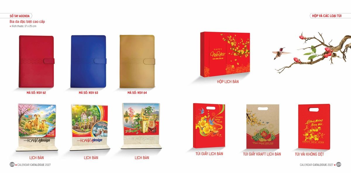 Lịch Bloc Hoa Niên 2027 Đông Phương DPHN63 Quà Tết Công Đoàn Đầy Đủ Hóa Đơn VAT