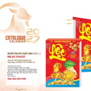 Lịch Bloc Cực Đại 2027 DVA Mẫu DVA20 - Thuận Buồm Xuôi Gió (25 x 35cm) Quà Tết Công Đoàn Đầy Đủ Hóa Đơn VAT in logo doanh nghiệp quà tặng Tết tại Quà Tặng Công Đoàn