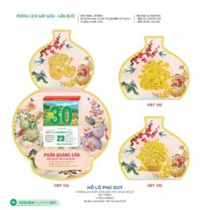 Lịch Bìa Treo 2027 HBT Mẫu HBT106 (13 x 19cm) Quà Tết Công Đoàn Đầy Đủ Hóa Đơn VAT in logo doanh nghiệp quà tặng Tết tại Quà Tặng Công Đoàn