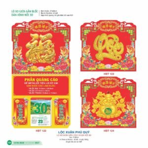 Lịch Treo Tường Lò Xo 2027 HBT Mẫu HBT122 (37 x 68cm) Quà Tết Công Đoàn Đầy Đủ Hóa Đơn VAT in logo doanh nghiệp quà tặng Tết tại Quà Tặng Công Đoàn