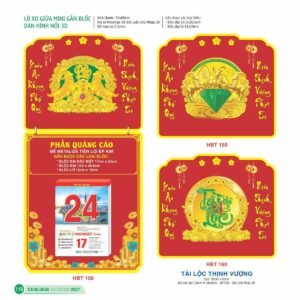 Lịch Bloc Siêu Đại 2027 HBT Mẫu HBT160 (30 x 60cm) Quà Tết Công Đoàn Đầy Đủ Hóa Đơn VAT in logo doanh nghiệp quà tặng Tết tại Quà Tặng Công Đoàn