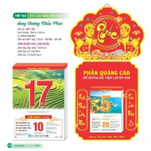 Lịch Bloc Siêu Đại 2027 HBT Mẫu HBT162 (17 x 24cm) Quà Tết Công Đoàn Đầy Đủ Hóa Đơn VAT in logo doanh nghiệp quà tặng Tết tại Quà Tặng Công Đoàn