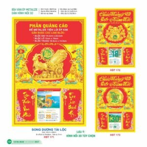 Lịch Bìa Treo 2027 HBT Mẫu HBT173 (15 x 19cm) Quà Tết Công Đoàn Đầy Đủ Hóa Đơn VAT in logo doanh nghiệp quà tặng Tết tại Quà Tặng Công Đoàn