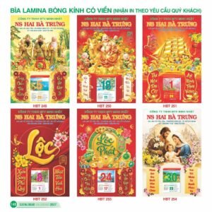 Lịch Bìa Treo 2027 HBT Mẫu HBT254 (48 x 78 cm) Quà Tết Công Đoàn Đầy Đủ Hóa Đơn VAT in logo doanh nghiệp quà tặng Tết tại Quà Tặng Công Đoàn